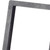 30" Gray Metal One Tier Bookcase