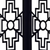 62" Black Metal Corner Bookcase