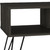 Set Of Two Black and Espresso Wood Coffee Table With Two Shelves