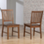 Sunset Trading Simply Brook Slat Back Dining Chair | Set of 2 | Amish Brown Solid Wood