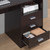 51" Brown Wood Computer Desk With Three Drawers