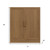31" Brown Wood Accent Cabinet