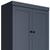72" French Blue Solid Wood Four Door Two Drawer Pantry Or Storage Closet