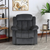 Sunset Trading Madison Reclining Chair | Manual Recliner | Gray Fabric Clubchair