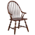 Sunset Trading Andrews Windsor Spindleback Dining Chair with Arms | Fully Assembled Kitchen Armchair| Modern Farmhouse Minimalist Country Cottage