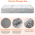 2Pcs 70L Foldable Underbed Clothes Storage Bags 