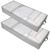 2Pcs 70L Foldable Underbed Clothes Storage Bags 