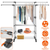 Extendable Garment Hanging Rack Clothing Hanging 