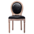 Upholstered French Dining Chair with rubber legs PU leather