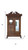53" Brown China Cabinet With One Shelf And Four Drawers