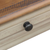 Sunset Trading Shades of Sand Computer Desk | Vanity Table | Drawer | Fully Assembled | Cream/Walnut Brown Solid Wood 