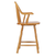 Sunset Trading Oak Selections 24" Windsor Barstool with Arms | Light Oak | Counter Height Stool | Set of 2
