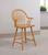 Sunset Trading Oak Selections 24" Windsor Barstool with Arms | Light Oak | Counter Height Stool | Set of 2