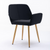 Small Modern Living Dining Room Accent Chairs Fabric Mid-Century Upholstered Side Seat Club Guest with Metal Legs Legs.