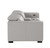 93" Light Gray and Brown Leather Power Reclining Loveseat With Storage