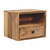12" Oak Solid Wood One Drawer Floating Nightstand