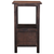 Sunset Trading Cottage Two Drawer End Side Table | Distressed Black/Raftwood Brown Solid Wood | Fully Assembled