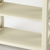 25" White Wood Bookcase