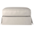 Sunset Trading Horizon Slipcovered Ottoman | Light Gray 