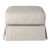 Sunset Trading Horizon Slipcovered Ottoman | Light Gray 