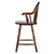 Sunset Trading Andrews 24" Windsor Barstool with Arms | Counter Height Stool | Distressed Chestnut Brown | Set of 2 