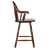Sunset Trading Andrews 24" Windsor Barstool with Arms | Counter Height Stool | Distressed Chestnut Brown | Set of 2 