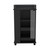 16" Black Wood Bar Cart
