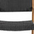 Set of Two 30" Walnut and Black Solid Wood Outdoor Bar Height Chairs