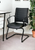 Black Faux Leather Office Chair