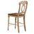 Sunset Trading Brook Napoleon Barstool | Two Tone Light Brown Wood | Counter Height Stool | Set of 2