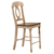 Sunset Trading Brook Napoleon Barstool | Two Tone Light Brown Wood | Counter Height Stool | Set of 2