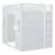 White Four Poster Wood Full Double Loft Bed With Cabinet