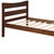 Walnut Wood Twin Bed Frame
