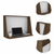 Zambia Wall Desk, Single Shelf