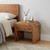 16" Natural Solid Wood One Drawer Nightstand