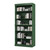 72" Green Solid Wood Adjustable Six Tier Library Bookcase