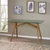 Mid-Century Acacia Wood, Glass Top Office Desk