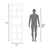 Linden 76,8" Tall Two Cabinets Kitchen Pantry
