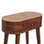 24" Brown Solid Wood Solid Console Table And With Two Drawers