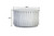 30" White Solid Wood Round Solid Drum Coffee Table