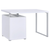 White 3-drawer Reversible Office Desk