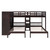 Espresso Full Over Two Twins Wood Bunk Bed With Storage