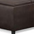 42" Dark Brown and Brown Upholstery Storage Ottoman