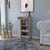 16" Gray Wood Bar Cart