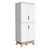 Pamplona Double Kitchen Pantry, Double Door, Four Legs, Four Shelves