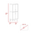 Pamplona Double Kitchen Pantry, Double Door, Four Legs, Four Shelves