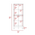 Pamplona Double Kitchen Pantry, Double Door, Four Legs, Four Shelves