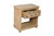 28" Beige Solid Wood Distressed One Drawer Nightstand
