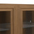 31" Brown Wood Accent Cabinet