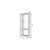39" White Wood Three Tier Bookcase
